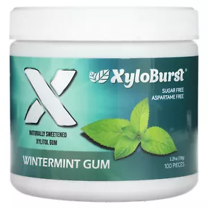 Xylitol Gum, Wintermint Gum, 100 Pieces, 5.29 oz (150 g) - Picture 1 of 2