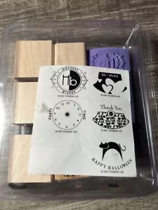 STAMPIN' UP! SET 6 "PARTY PUNCH" LEGNO EDIZIONE LIMITATA 1 Montato 5 Smontato - Foto 1 di 9