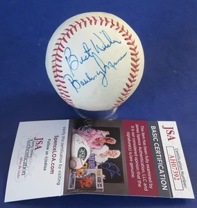 Bobby Murcer & Ed Kranepool Insc "Best Wishes" Signed N.L. Baseball JSA AH07392 - Picture 1 of 5