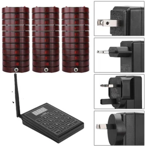 Restaurant Wireless Paging System Queuing 10/20/30Coaster Pager for Food Truck - Photo 1/15