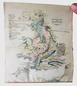 1822 Outlines of Geology Conybeare Phillips Early Book Geological Map Instrument - Imagen 1 de 19