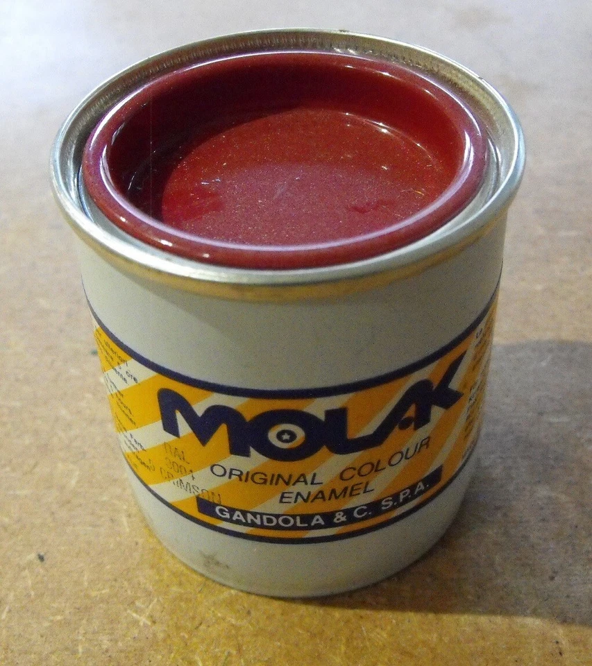 COLORE ENAMEL MOLAK CONFEZIONE GRANDE DA 100 ml RAL 3004 CREMISI - Immagine 1 di 1