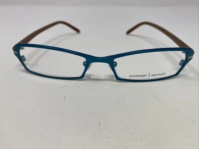 Prodesign Denmark 1167 C.8531 49-16-135 Blue/Brown Metal Eyeglasses Frame LZ29 - Image 1 of 4
