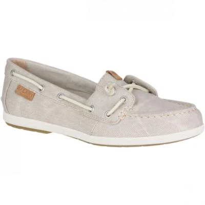 Sperry Top-Sider Bobina Hiedra Gris Agua Lona Zapatos Náuticos STS80623 Nib - Imagen 1 de 4