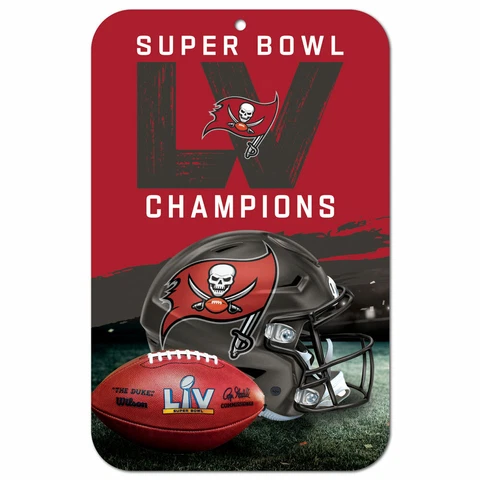 TAMPA BAY BUCCANEERS SUPER BOWL CHAMPION 11"X17" PLASTIC SIGN DURABLE POSTER NFL Cover