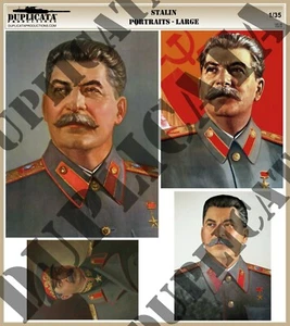 Diorama/Model Accessory - 1/35 Large Soviet Stalin Portraits - WW2 - Foto 1 di 3