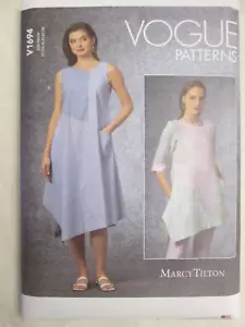Vogue 1694 Marcy Tilton Tunic Dress Pattern 16-24 Pullover Tunic Dress Pattern - Picture 1 of 2