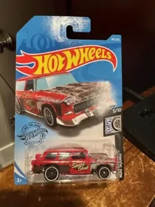 2019 Hot Wheels Rod Squad Classic '55 Nomad #183 Red - Picture 1 of 1