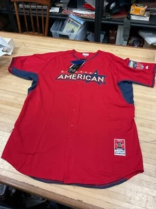 Derek Jeter All Star Game Baseball Jersey Mens 54 Yankees 2014 ASG Majestic Sewn - Picture 1 of 11