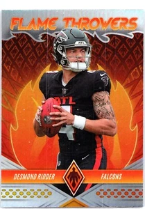 2022 Panini Phoenix - Flame Throwers #FT-28 Desmond Ridder (RC) Falcons - Picture 1 of 2