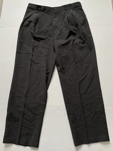 Levi's Travelers Slacks Mens 36x30 Charcoal Gray Pleated Pants Worsted Wool 1993 - Picture 1 of 7