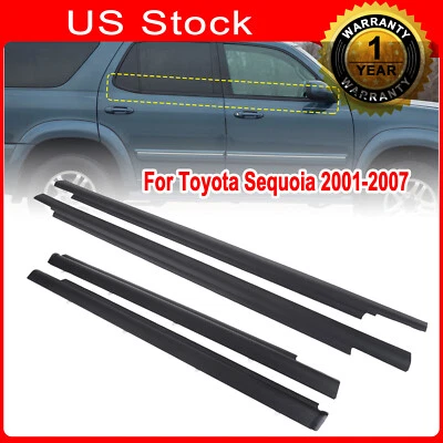 4x New Weatherstrip Window Seal Moulding Trim Seal Belt For Toyota SEQUOIA 01-07 - Image 1 of 4