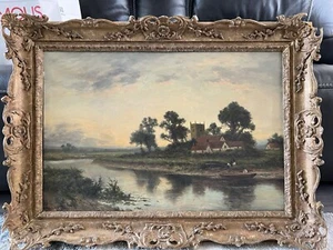 19th Century Painting By Listed Artist Daniel Sherrin. - Picture 1 of 9