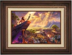 Thomas Kinkade The Lion King 18 x 27 Artist Proof Limited Edition Canvas Framed - Picture 1 of 13