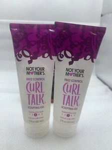 (2) Not Your Mother's Hair Gel Frizz Control CURL TALK Sculpting level 3, 2OZ MU - Picture 1 of 3