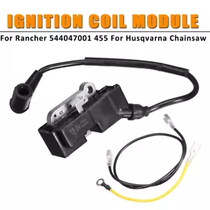 Ignition Coil Module Fits For Rancher 544047001 455 Husqvarna Chainsaw + Cable - Picture 1 of 5