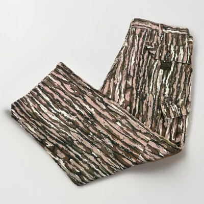 Vintage Liberty Hunting Pants Mens Large 36x28 Camo Tree Bark Realtree USA Made - Image 1 of 4