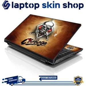 Laptop Skin Sticker Notebook Decal Cover Skull for Dell Apple Asus HP 13"-16" - Picture 1 of 5
