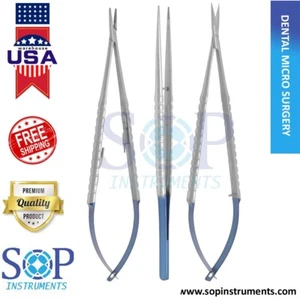 T/C Castroviejo Micro Cirugía Tijera Tijera Soporte 18cm Set por SOP Instruments - Imagen 1 de 4