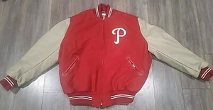 1950 VINTAGE AUTHENTIC PHILADELPHIA PHILLIES WOOL MITCHELL NESS JACKET  XXL - Picture 1 of 10