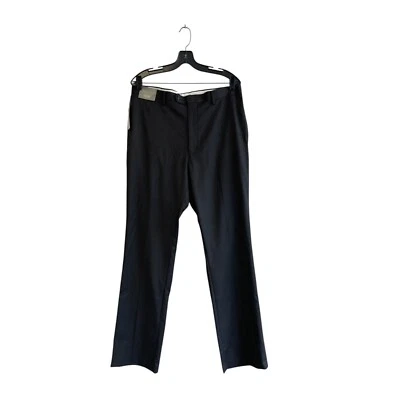 Pantalones de vestir Daniel Cremieux para hombre 36X34 negros pierna recta oficina formal ¡NUEVOS CON ETIQUETAS nuevos! Foto 1 de 4