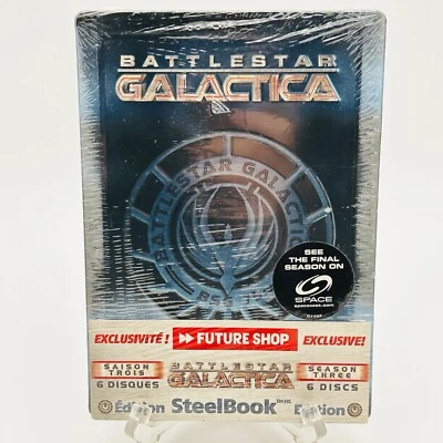 Battlestar Galactica Season Three 3 Steelbook Limited Edition, DVD, New, Sealed - Image 1 of 4