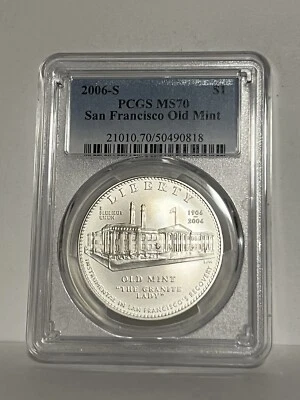 MS70 2006-S San Francisco Old Mint Commemorative $1 PCGS Blue Label * - Image 1 of 2