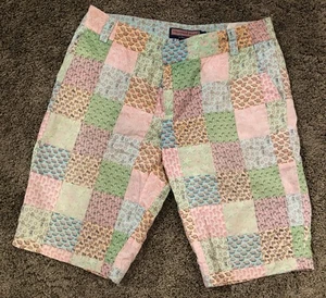 Pantaloncini Vineyard Vines donna 4 multicolore patchwork nautico trapuntato vita di mare - Foto 1 di 3