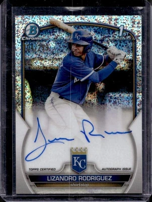 Lizandro Rodriguez 2023 Bowman Auto #CPA-LRZ Speckle Refractor /299 - Image 1 of 2