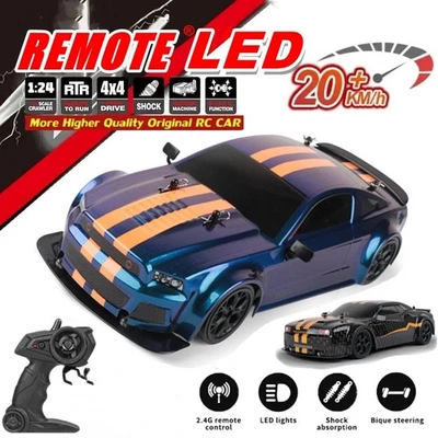 1:14 4WD RC Auto 2.4G 30KMH Hochgeschwindigkeit Fernbedienung Drift Rennfahrzeug - Bild 1 von 4