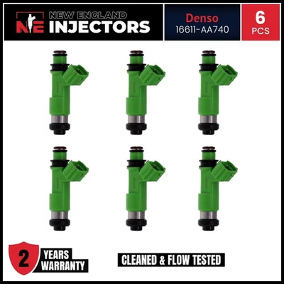 Juego de 6 inyectores de combustible Reman Denso 16611-AA740 para Subaru Outback 3,6 L 15-18 Foto 1 de 4