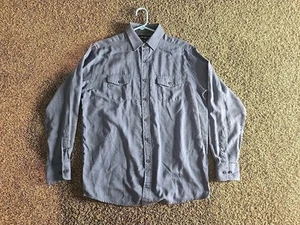 Beverly Hills Polo Club Mens Blue Button Down Shirt Size Medium - Picture 1 of 9