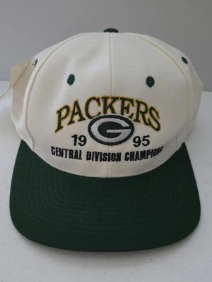 Green Bay Packers 1995 Central Division Champs Nutmeg Men's Snapback OSFM - Image 1 of 4