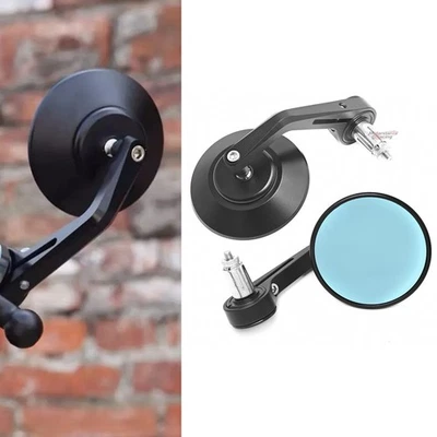 Espejo retrovisor lateral extremo manillar negro para BURGMAN 650 400 200 Foto 1 de 4