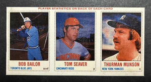 1978 Hostess Panels 148/149/150 BOB BAILOR / TOM SEAVER / THURMAN MUNSON - LQQK - Picture 1 of 2