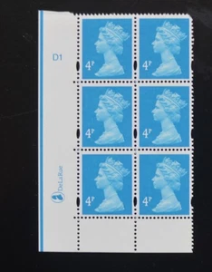 2003 4p New Blue Cylinder D1 Phos D1 No Dot U132F U/M - Picture 1 of 1