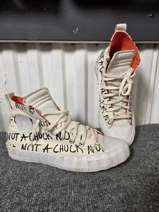 Converse Chuck Taylor "Not A Chuck" High Top Men's 8.5 White Orange Sneakers - Picture 1 of 9