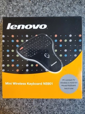 Lenovo N5901 Multimedia Remote with Wireless Keyboard New Factory Sealed  - Image 1 of 4
