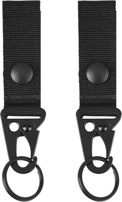 TRIWONDER Tactical Belt Key Holder Molle Loop One Size, Black - 2 pcs  - Image 1 of 4
