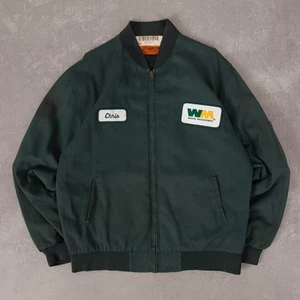 Chaqueta Bomber Red Kap Vintage Gestión de Residuos Ropa de Trabajo L Green Company - Imagen 1 de 7