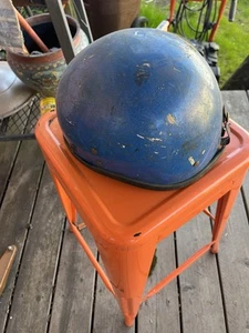 Vtg BUCO Motorcycle Half Helmet batesPat.Pend. ( similar To Bell Shorty Mchal) - Picture 1 of 6