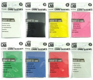 100 Trading Card Sleeves Multi Colour Standard Size Protectors for Pokemon, MTG - Picture 1 of 9