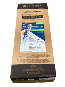 Energy Efficient Insulated Aluminum Attic Ladder 375 Lbs. Load Capacity 22” Wide - Picture 1 of 3