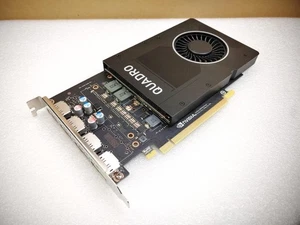 Dell NVIDIA Quadro P2200 5GB GDDR5X 4x DisplayPort Graphics Card (2G8WC / PX8M5) - Picture 1 of 9
