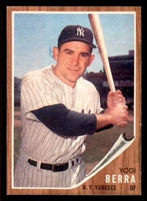 Topps #360 Yogi Berra Yankees 1962 como nuevo centrado 545699 (tarjetas aéreas) Foto 1 de 2