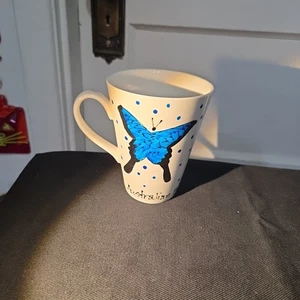 Taza Australian Butterfly Sanctuary cosas divertidas firmada por Lynda 12 OZ vibrante 1007 - Imagen 1 de 9