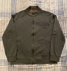 Armani Exchange Full Zip Sweater Jacke Logo Army Green Herren Gr. XL - Bild 1 von 8