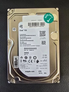Seagate Exos 7E8 8TB 7.2K 256MB SATA 3.5'' ST8000NM0045 - Guter Zustand - Bild 1 von 1