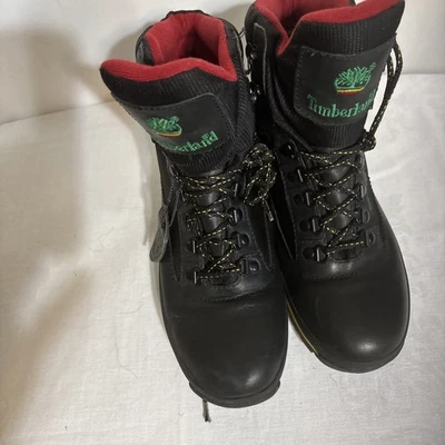 Botas Timberland Vintage 87065 Talla 9 M Negro Multicolor Rayas Suelas Foto 1 de 4