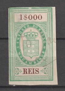 Portugal Mocambique Sello de Ingresos Fiscal Fiscaux Gerais Impuesto General 1878 Set 3 - Imagen 1 de 1